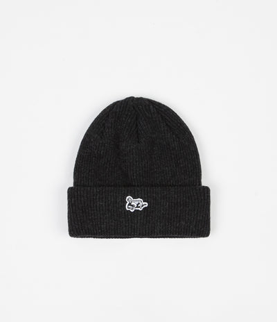 Dancer Patch Logo Beanie - Charcoal Grey