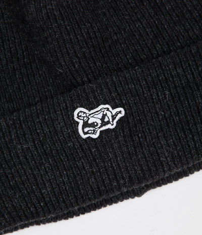 Dancer Patch Logo Beanie - Charcoal Grey