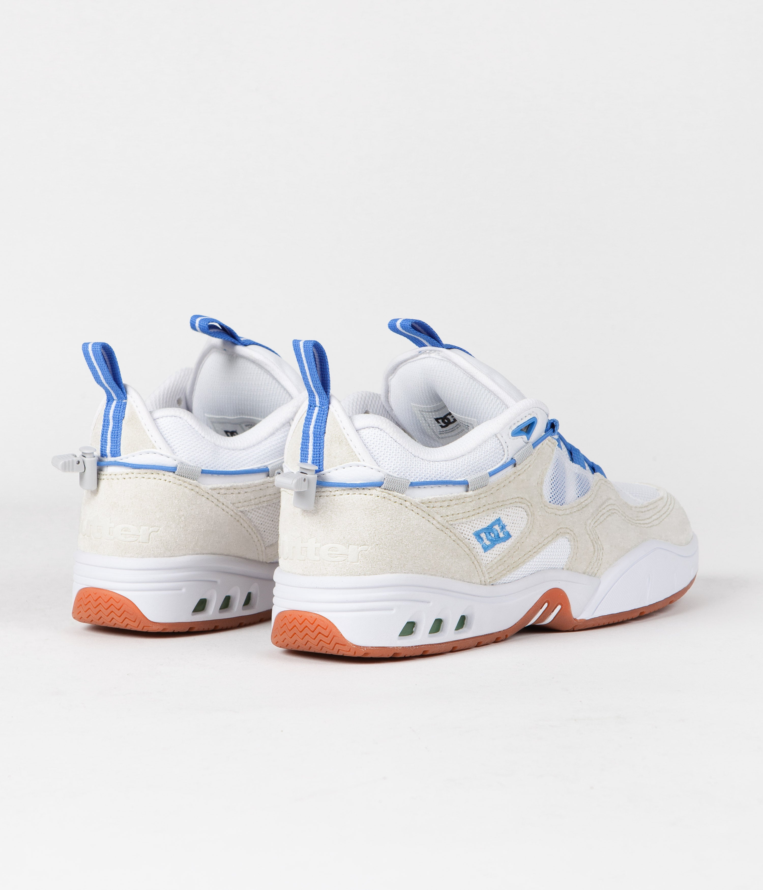 DC x Butter Goods Kalis OG Shoes White / Blue Flatspot
