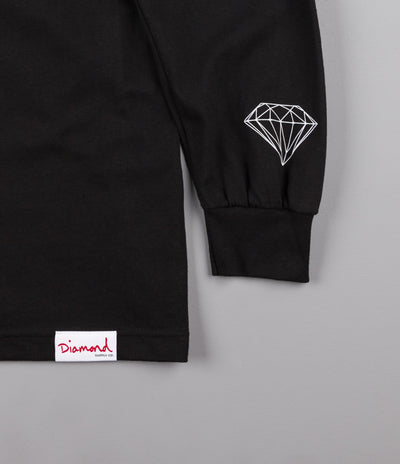 Diamond OG Script Long Sleeve T-Shirt - Black