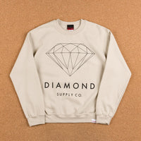 Diamond Brilliant Crewneck Sweatshirt - Creme thumbnail