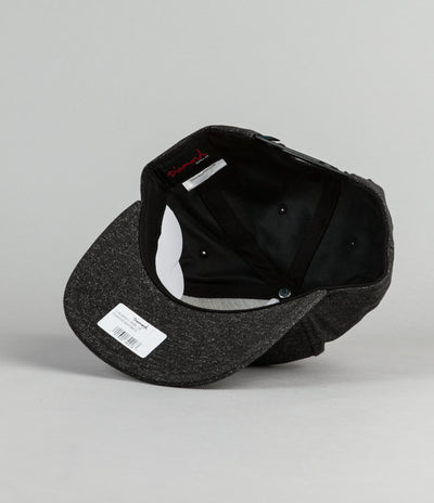 Diamond Snapback Cap - Speckle Black