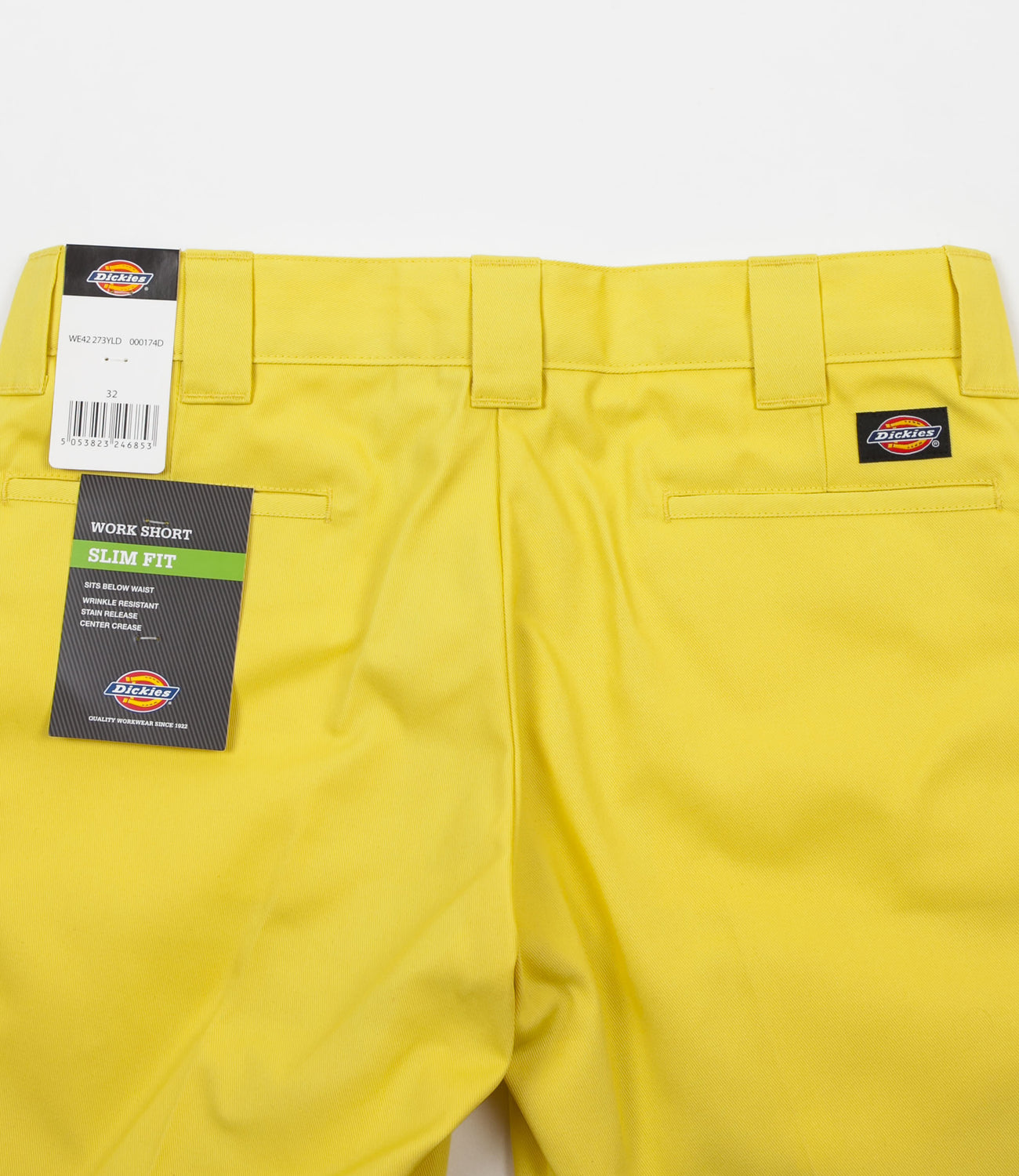 Dickies 273 Slim Straight Work Shorts Dusk Yellow Flatspot