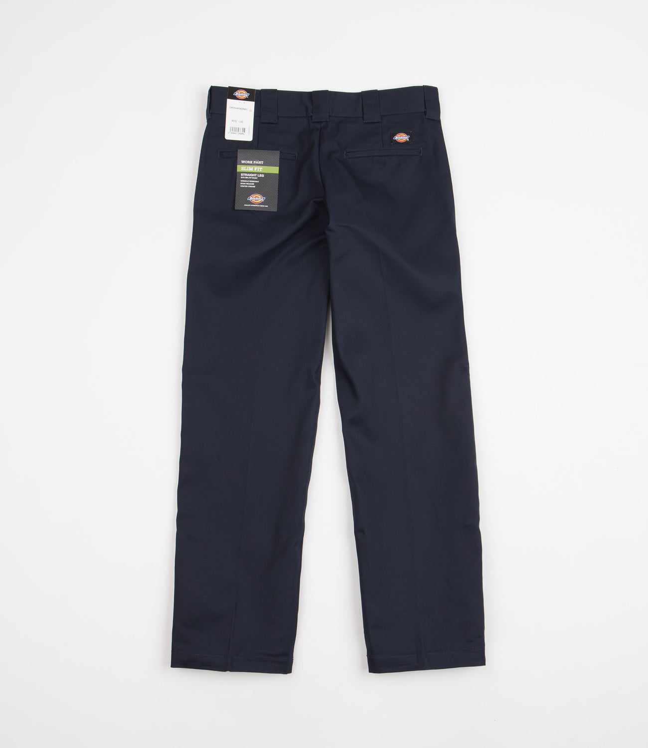 Dickies Men's LP817 Navy Work Pants – Industrial Grade, Straight Leg, 34x30, Wrinkle Resistant