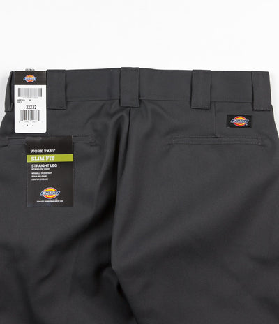 Dickies 873 Slim Straight Work Pants - Charcoal Grey