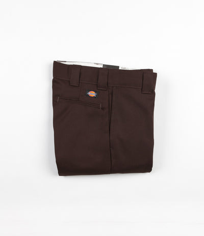 Dickies 873 Slim Straight Work Pants - Chocolate Brown