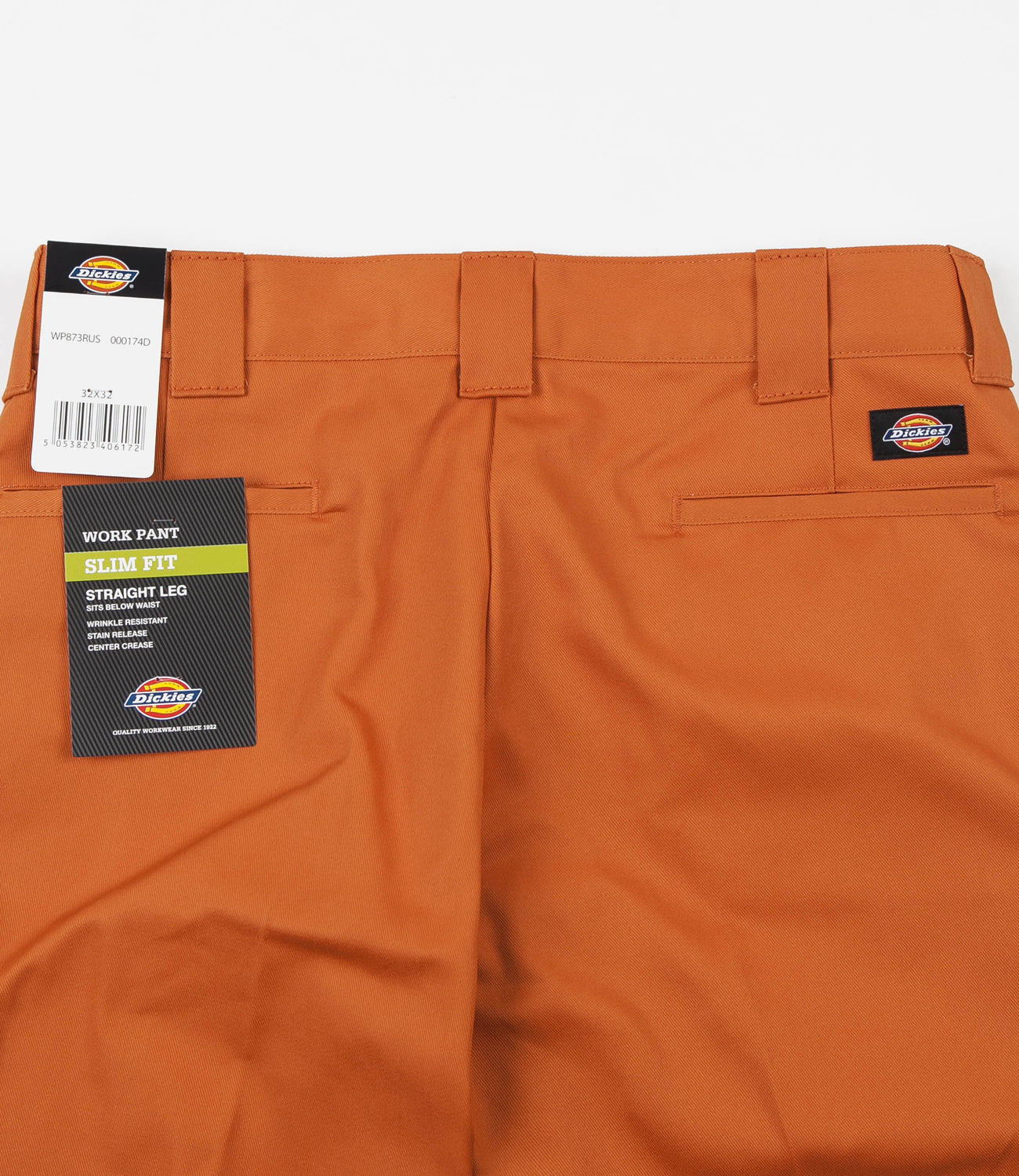 Dickies 873 Slim Straight Work Trousers - Rust | Flatspot