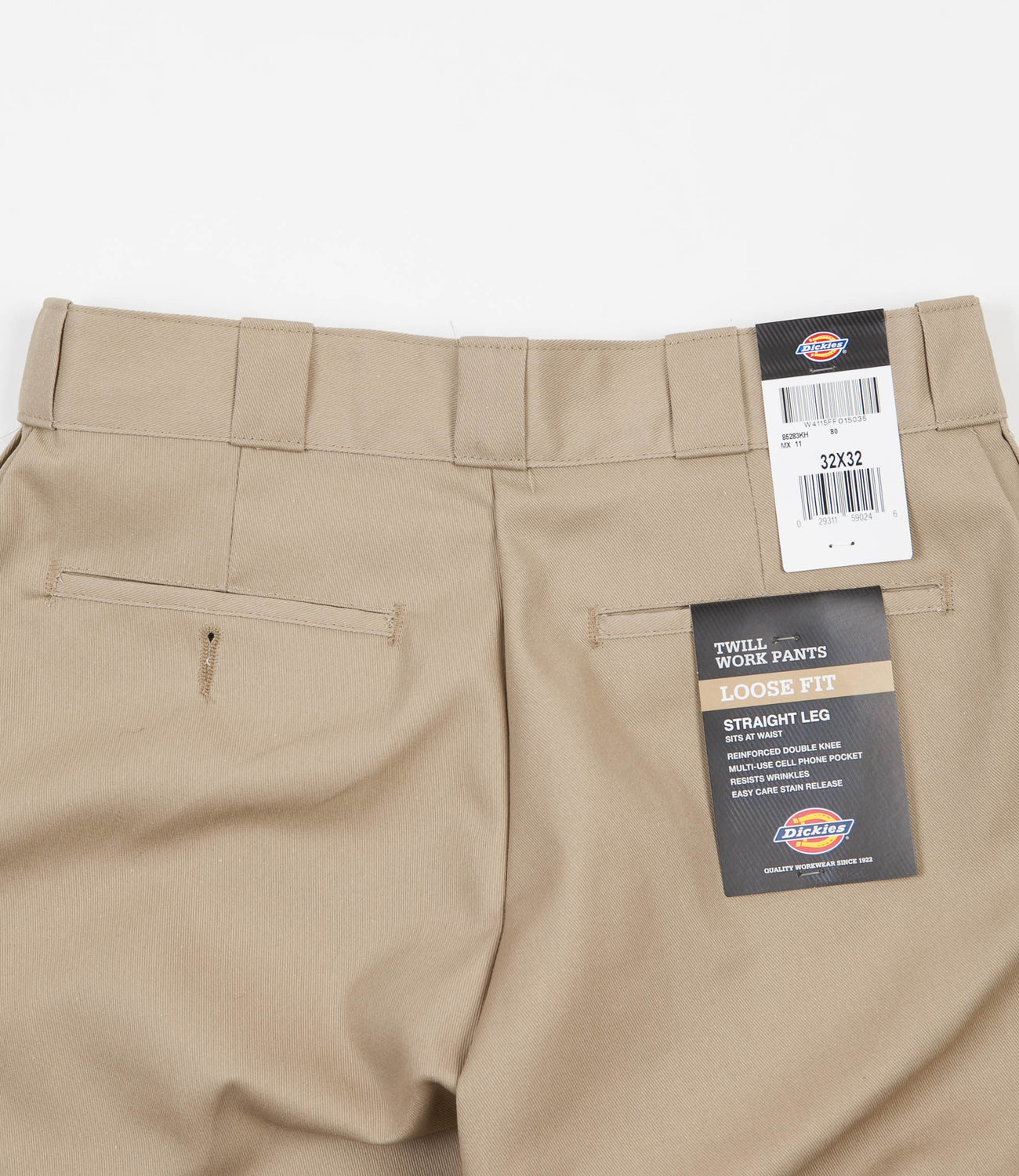 Dickies Double Knee Work Trousers - Khaki | Flatspot