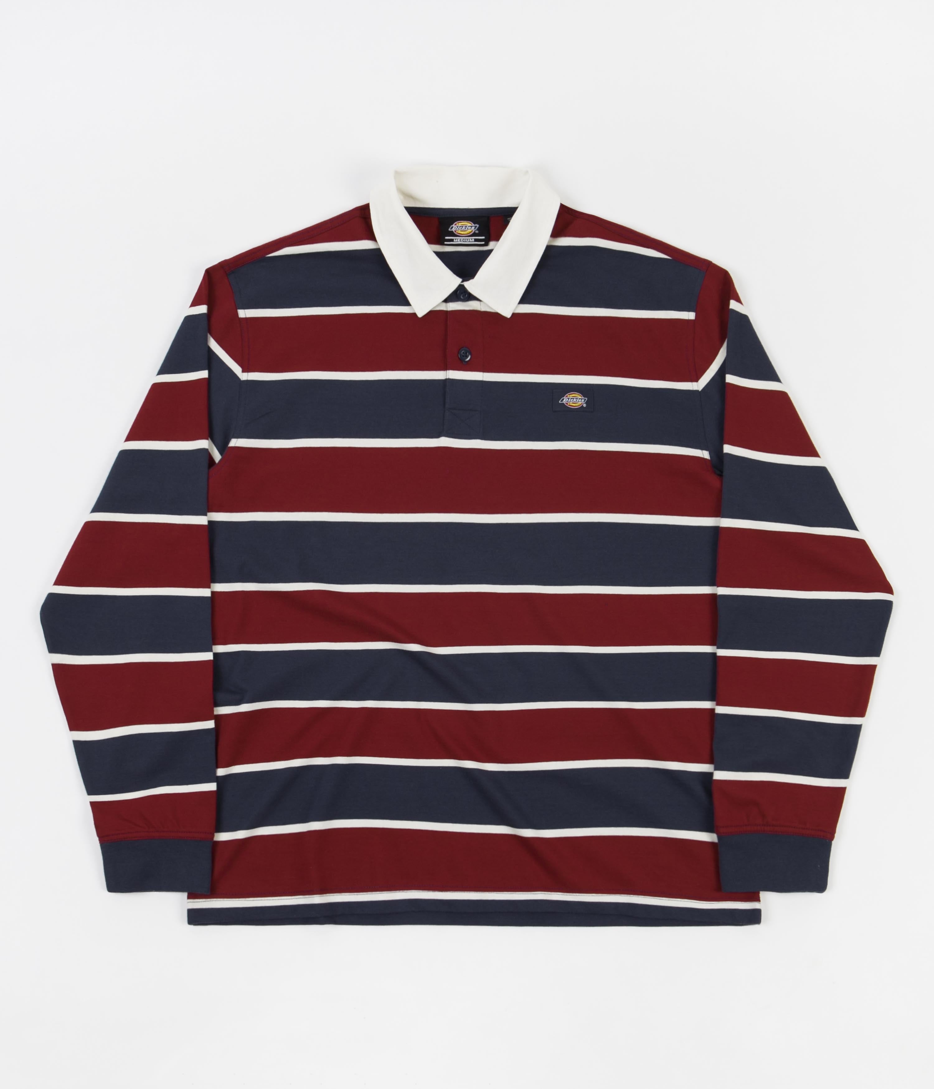 Dickies Oakhaven Rugby Shirt Navy Blue Flatspot