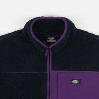 Dickies Red Chute Sherpa Zip Through Fleece - Dark Navy thumbnail