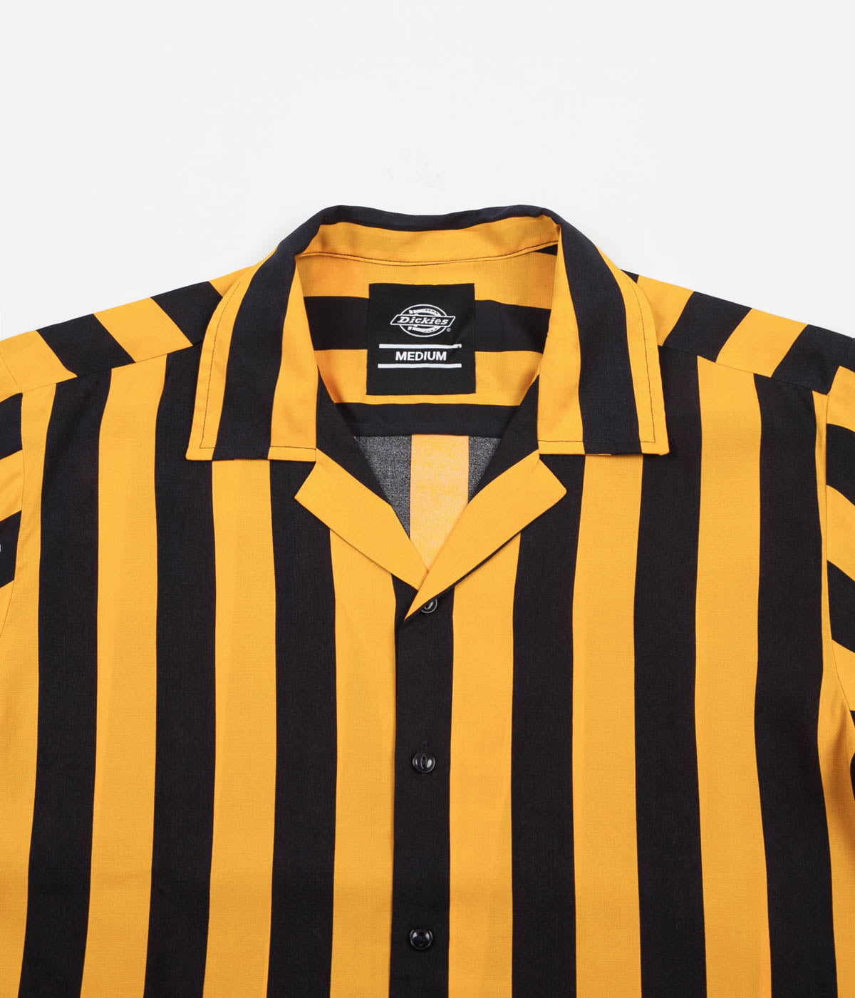 yellow striped short sleeve shirt