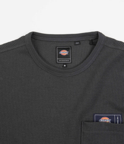 Dickies x Pop Trading Company Waffle Long Sleeve T-Shirt - Charcoal Grey