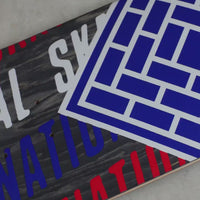 The National Skateboard Co Slant Logo Medium Concave Deck - 8.375" thumbnail