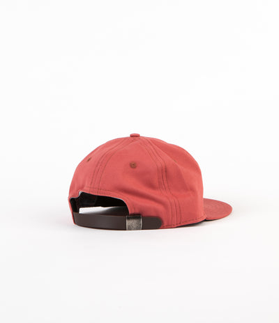 Ebbets Field Flannels Brushed Chino Twill 6 Panel Cap - Nautical Red