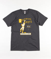 Ebbets Field Flannels Deadwood Mets 1892 T-Shirt - Charcoal