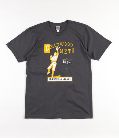 Ebbets Field Flannels Deadwood Mets 1892 T-Shirt - Charcoal