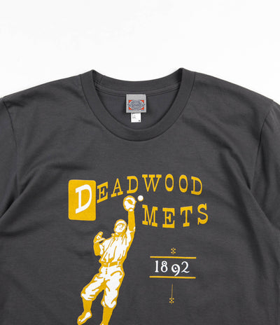 Ebbets Field Flannels Deadwood Mets 1892 T-Shirt - Charcoal