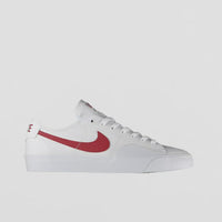 Nike SB Blazer Court Shoes - White / University Red - White - Black thumbnail