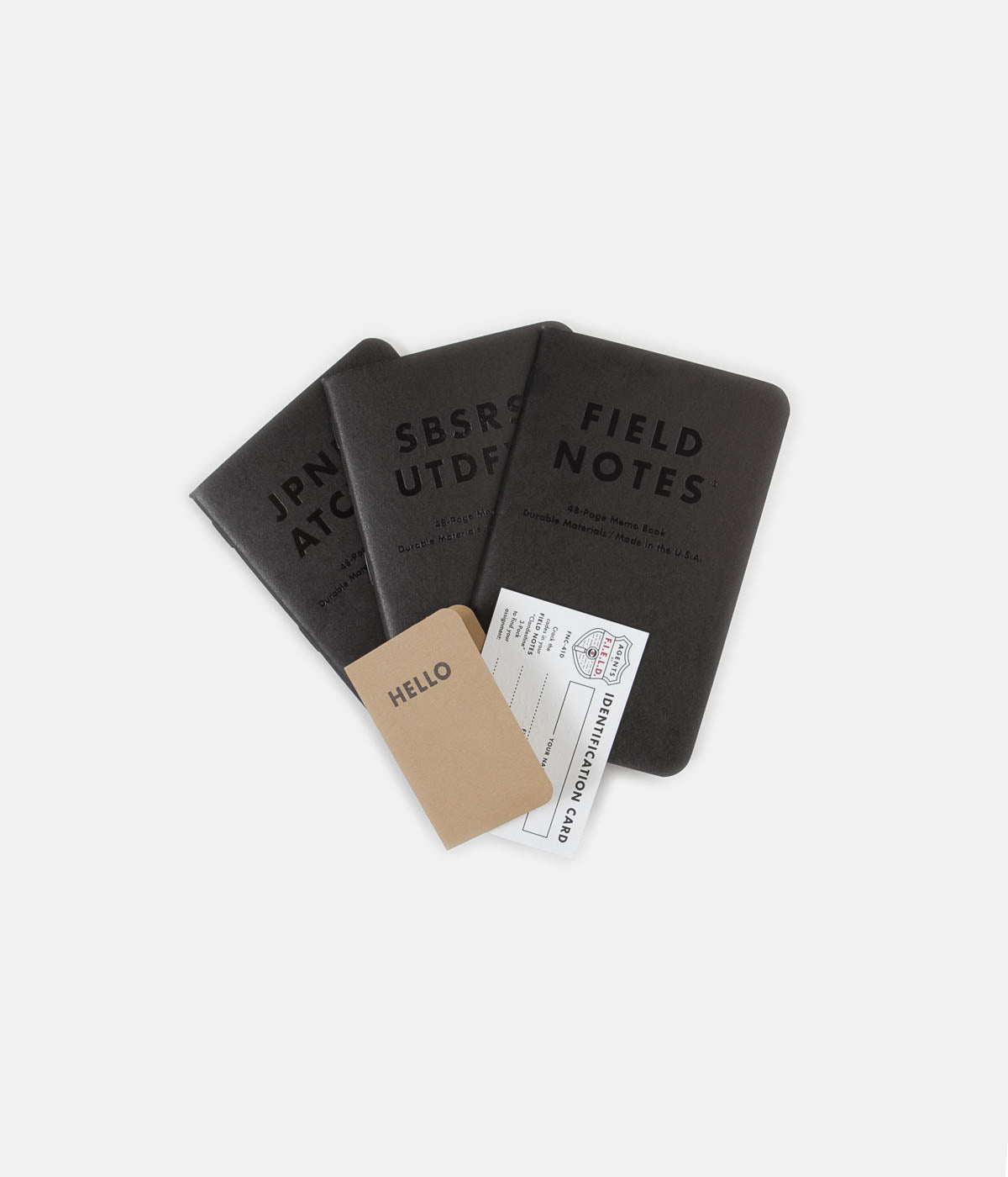 Field Notes Clandestine Notebooks 3 Pack Flatspot