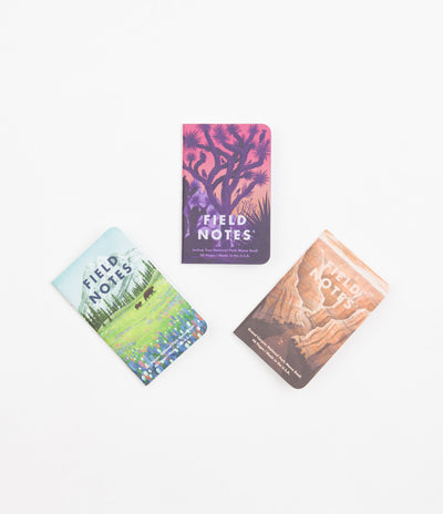 Field Notes National Parks Memo Books (3 Pack) - Grand Canyon / Joshua Tree / Mount Rainier