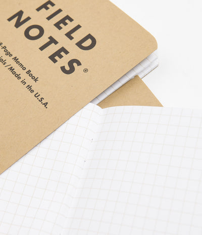 Field Notes Original Kraft Notebooks (3 Pack) - Graph Paper