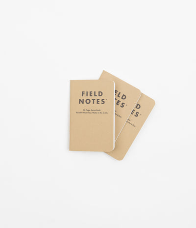 Field Notes Original Kraft Notebooks (3 Pack) - Plain Paper