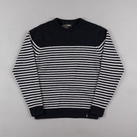 Finisterre Burras Crewneck Sweatshirt - Navy Stripe thumbnail