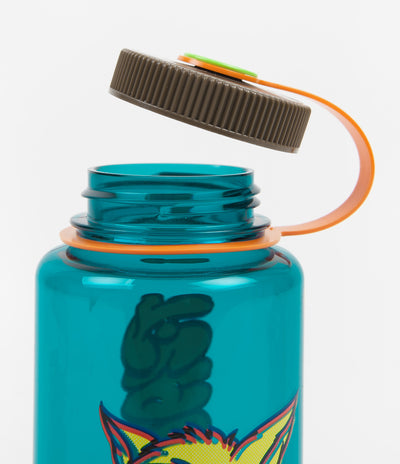 Flatspot Cat 1L Nalgene Bottle - Cerulean