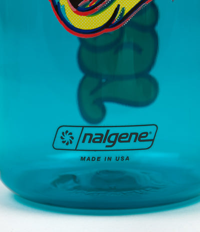 Flatspot Cat 1L Nalgene Bottle - Cerulean