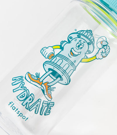 Flatspot Hydrant 1L Nalgene Bottle - Clear
