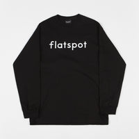 Flatspot Logo Long Sleeve T-Shirt - Black thumbnail