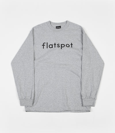Flatspot Logo Long Sleeve T-Shirt - Heather Grey