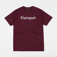 Flatspot Logo T-Shirt - Burgundy thumbnail