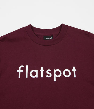Flatspot Logo T-Shirt - Burgundy
