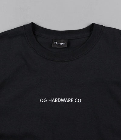 Flatspot OG Hardware Triple OG Long Sleeve T-Shirt - Black