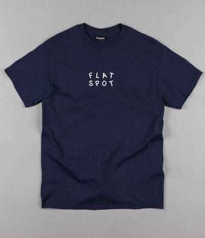 Flatspot Wobble T-Shirt - Navy / White
