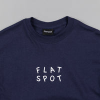 Flatspot Wobble T-Shirt - Navy / White thumbnail