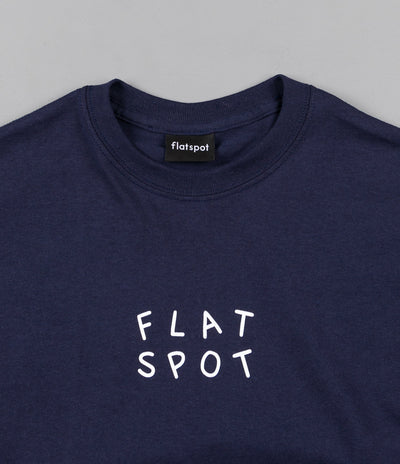 Flatspot Wobble T-Shirt - Navy / White