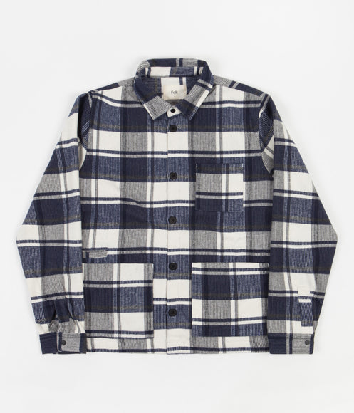 Folk Assembly Jacket - Navy Blanket Check