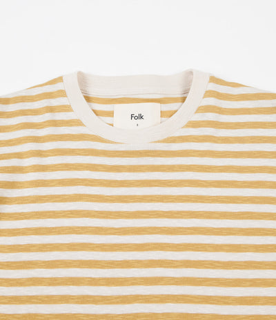 Folk Classic Stripe T-Shirt - Straw Ecru