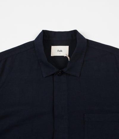 Folk Patch Shirt - Navy