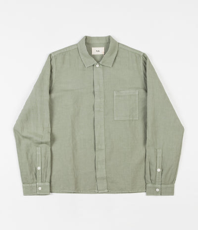 Folk Patch Shirt - Washed Green