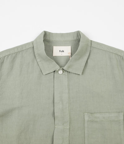 Folk Patch Shirt - Washed Green
