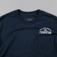 Fourstar Arched Pocket T-Shirt - Navy thumbnail