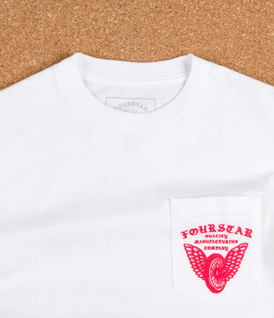 Fourstar Winged Wheel Pocket T-Shirt - White