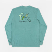 Frog Man Logo Pigment Dyed Long Sleeve T-Shirt - Grass Green thumbnail