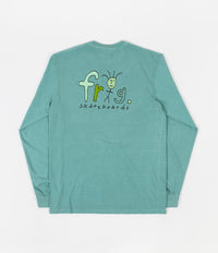 Frog Man Logo Pigment Dyed Long Sleeve T-Shirt - Grass Green
