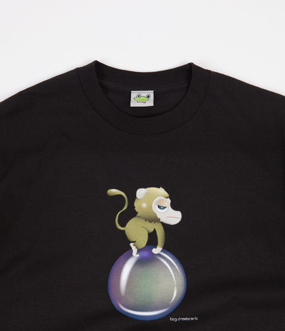 Frog Monkey Bubble T-Shirt - Black