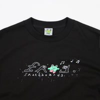 Frog Skateboards Happy Dirty Frog T-Shirt - Black thumbnail