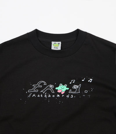 Frog Skateboards Happy Dirty Frog T-Shirt - Black